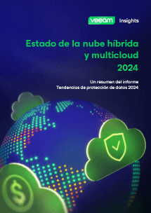 Portada del informe de investigación El estado de la nube híbrida y multicloud en 2024